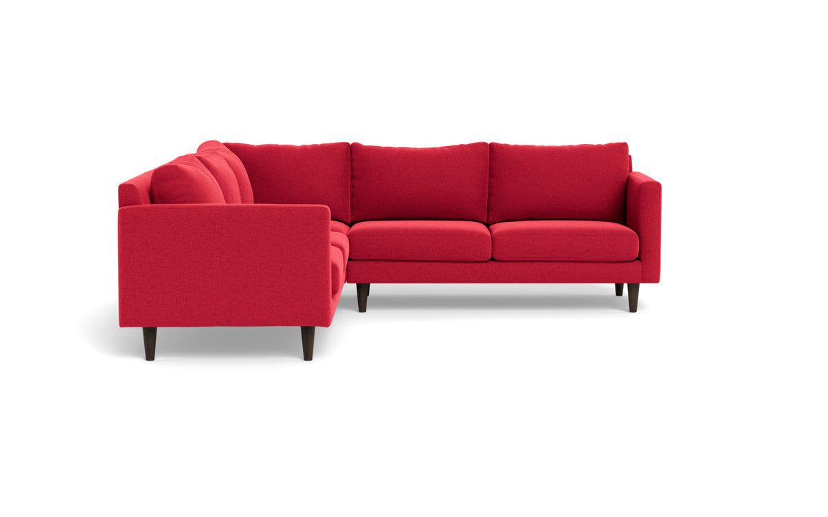 Wallace 102" Untufted Corner Sectional - Bennett Red
