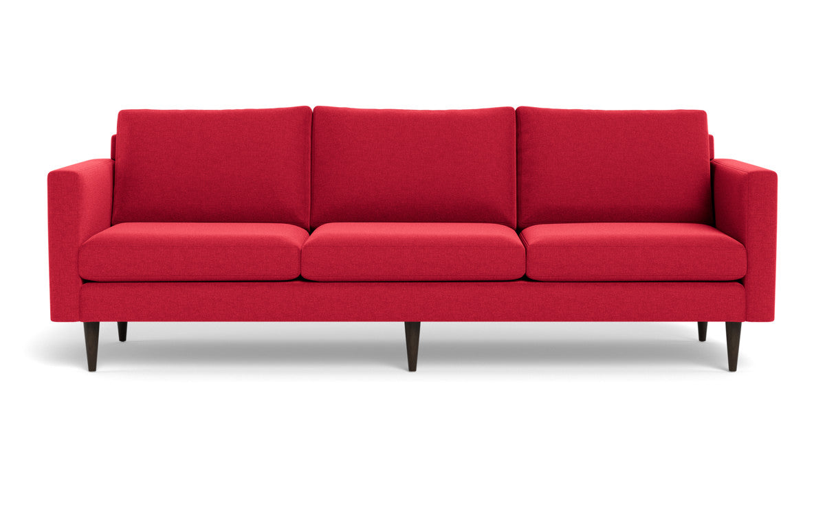 Wallace 98" Untufted Estate Sofa - Bennett Red