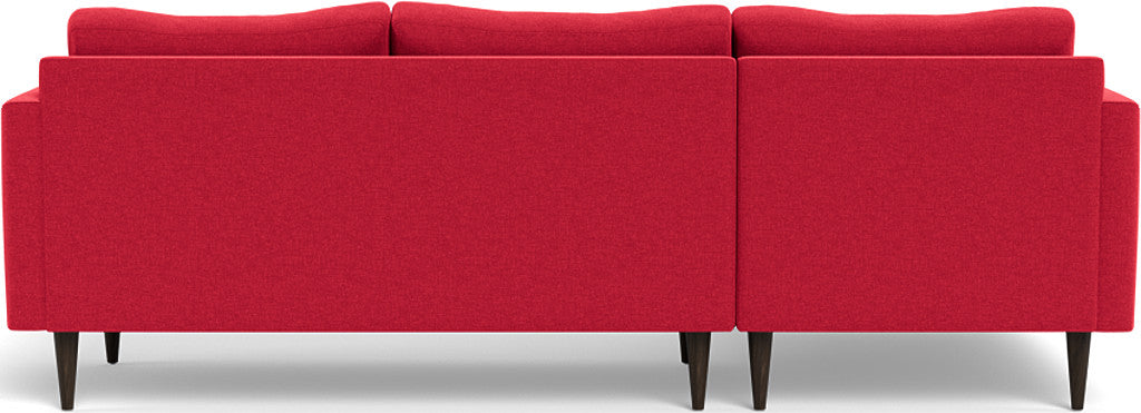 Wallace 98" Untufted Left Chaise Sectional - Bennett Red