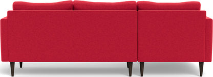 Wallace 98" Untufted Left Chaise Sectional - Bennett Red