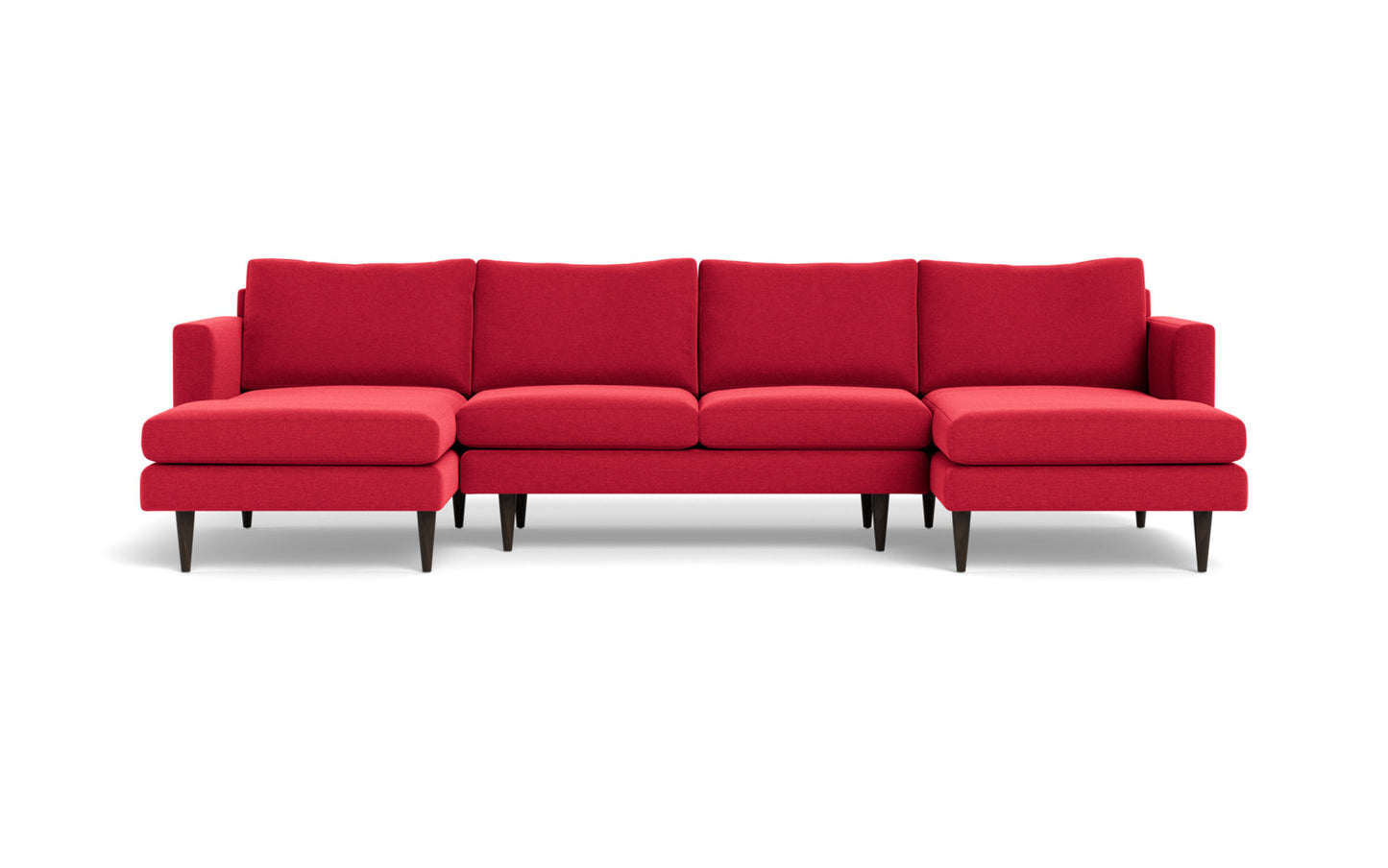 Wallace 126" Untufted Double Chaise U Sectional