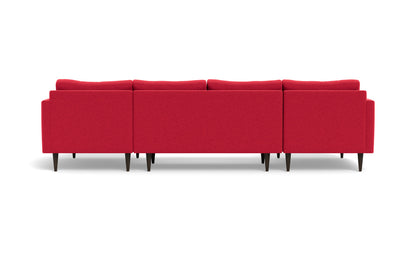 Wallace 126" Untufted Double Chaise U Sectional