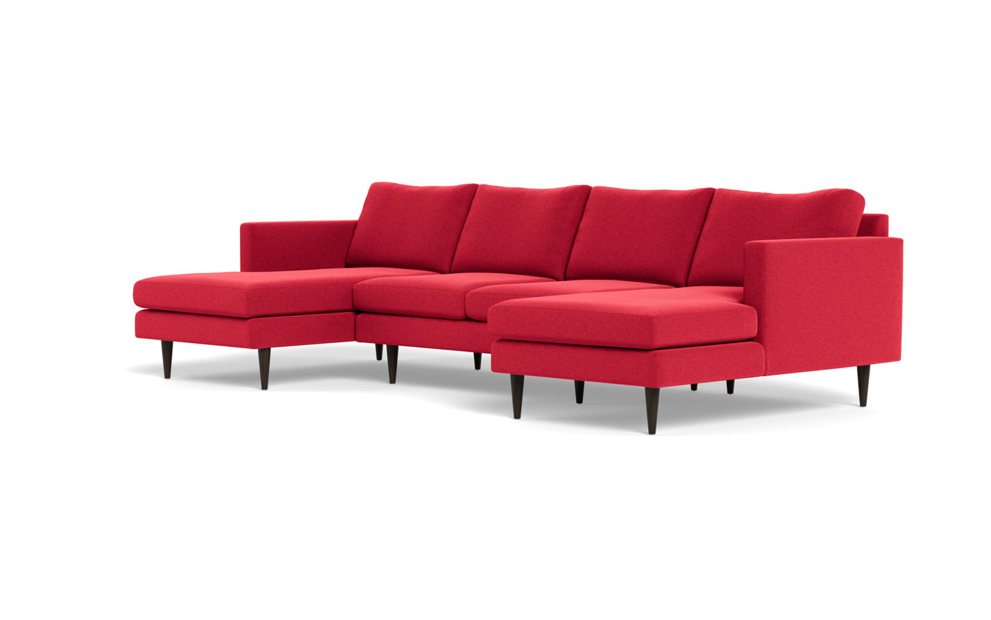 Wallace 126" Untufted Double Chaise U Sectional