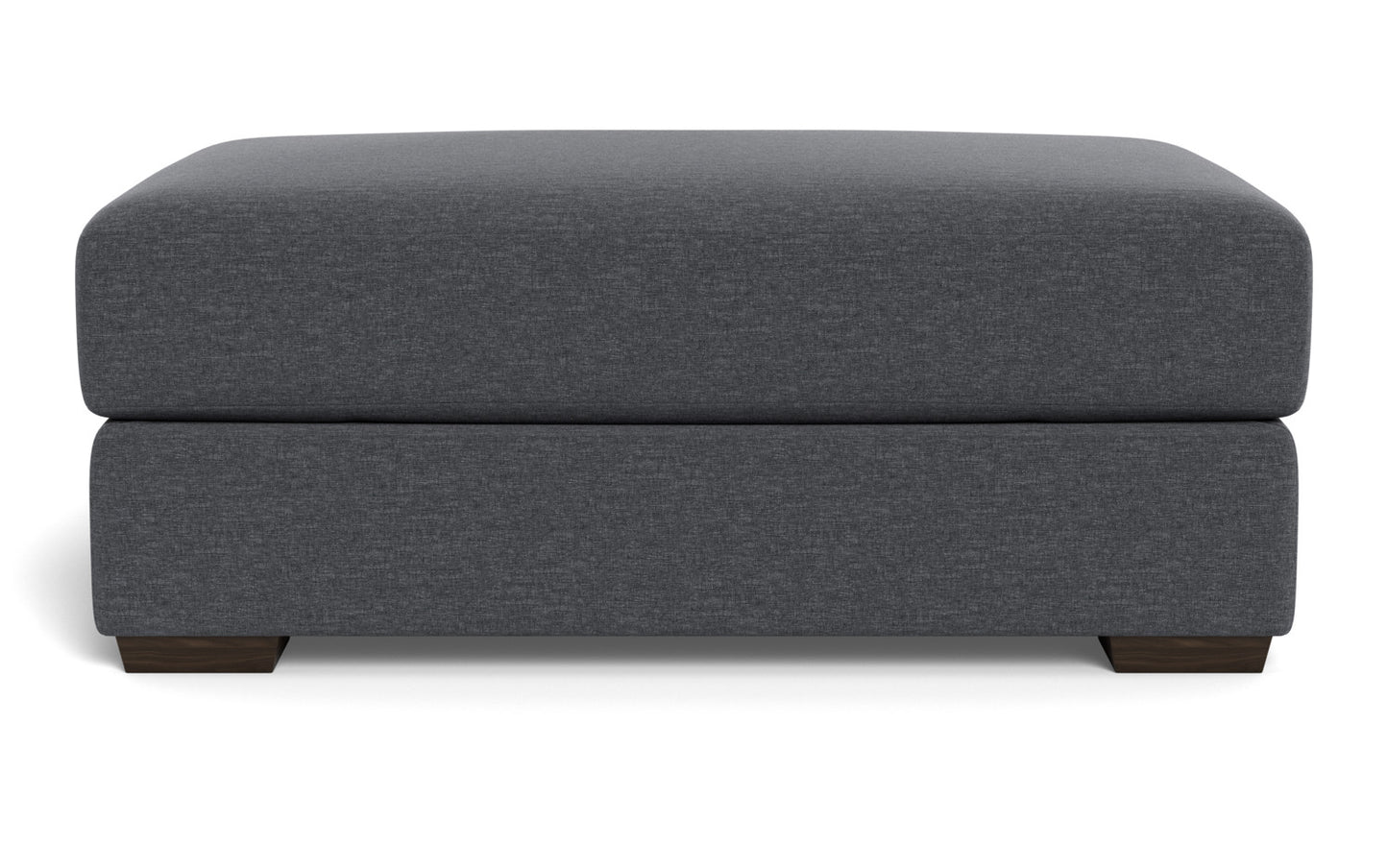 Austonian Ottoman - Bennett Charcoal