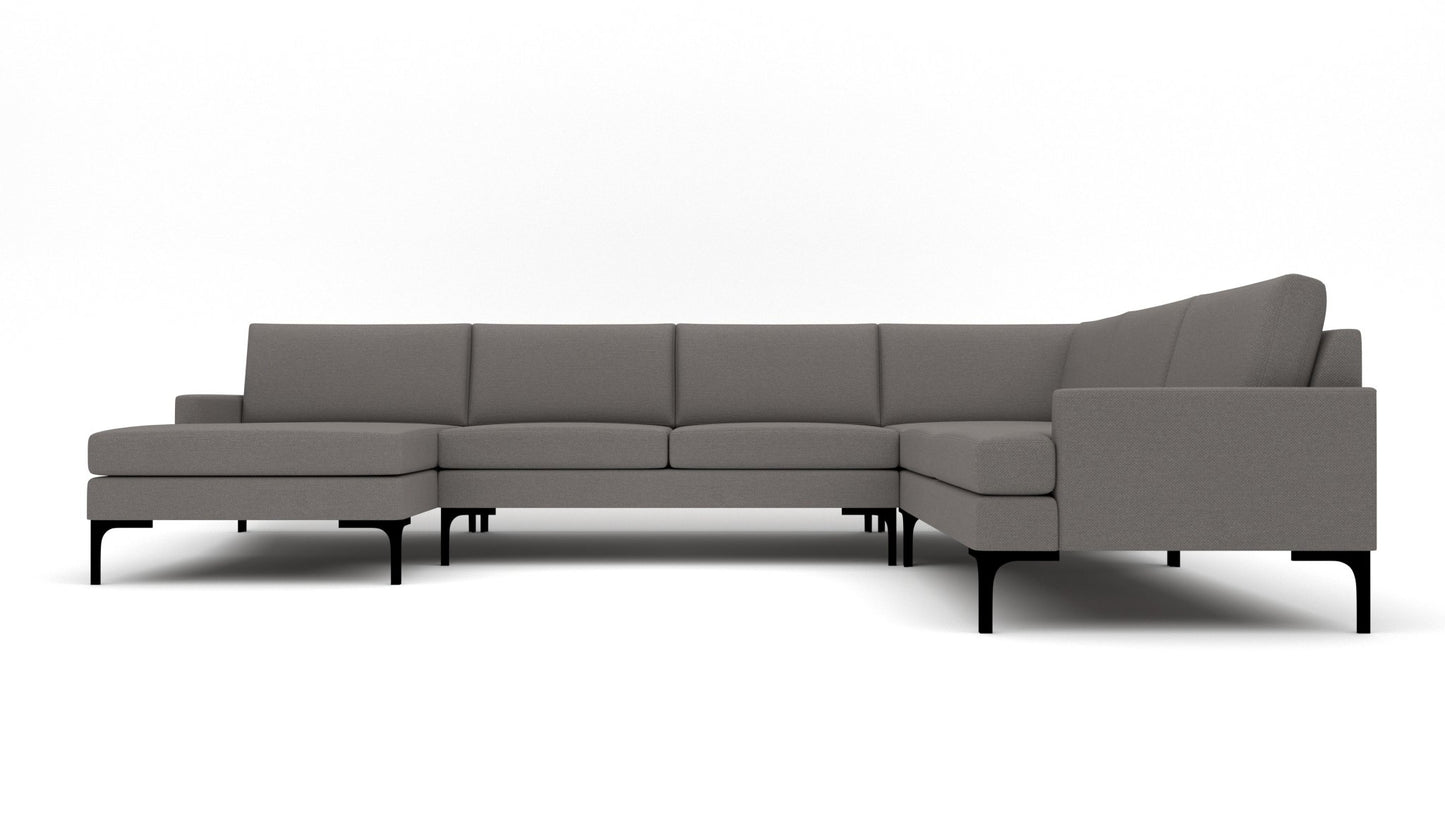 Barton Springs 142" Corner Sectional W. Laf Chaise - Peyton Slate