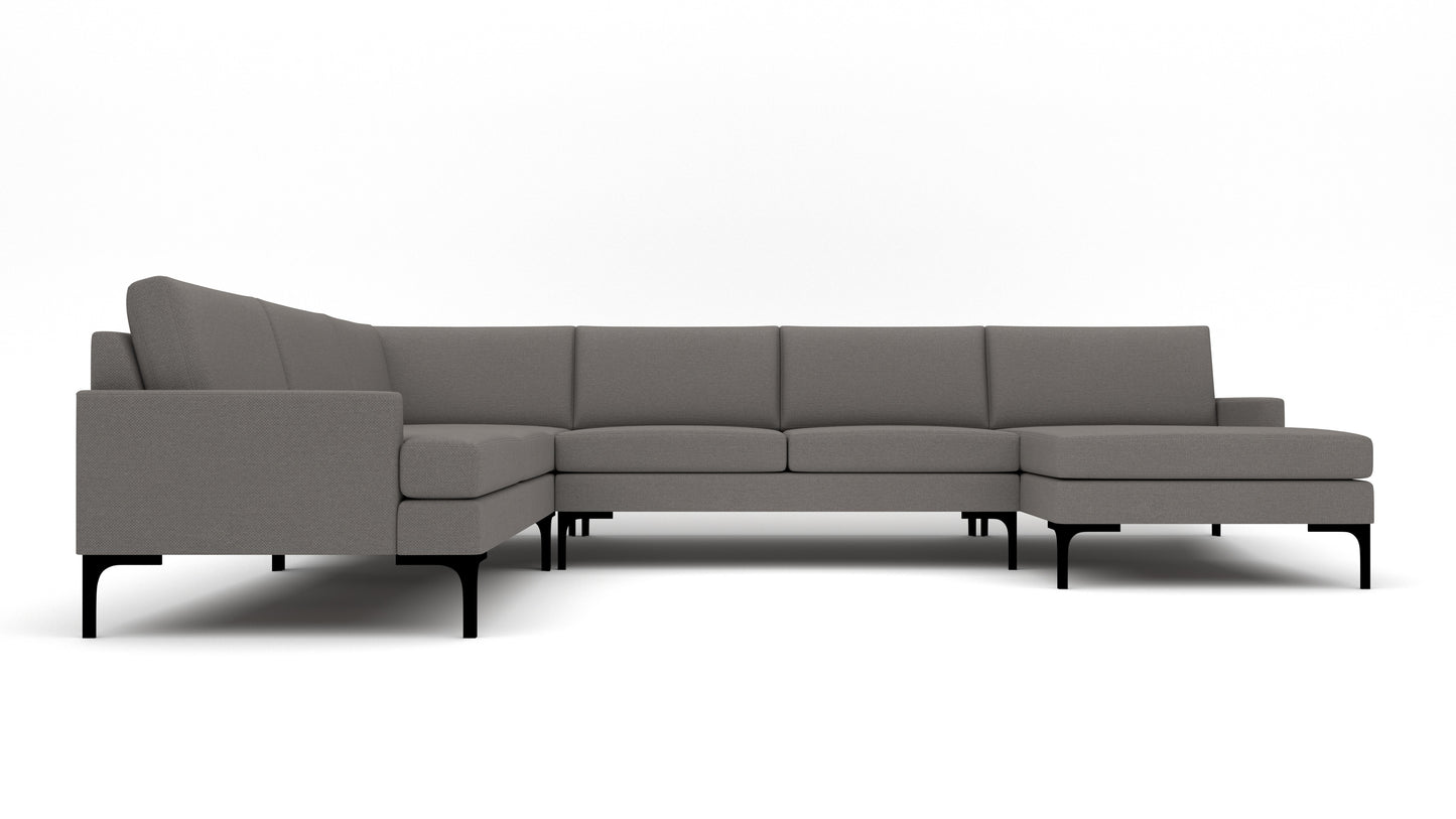 Barton Springs 142" Corner Sectional W. Raf Chaise - Peyton Slate