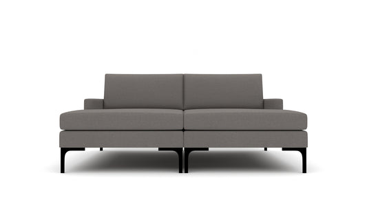 Barton Springs 78" Double Chaise - Peyton Slate