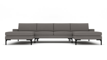 Barton Springs Double Chaise W. Armless Loveseat