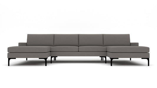 Barton Springs Double Chaise W. Armless Loveseat