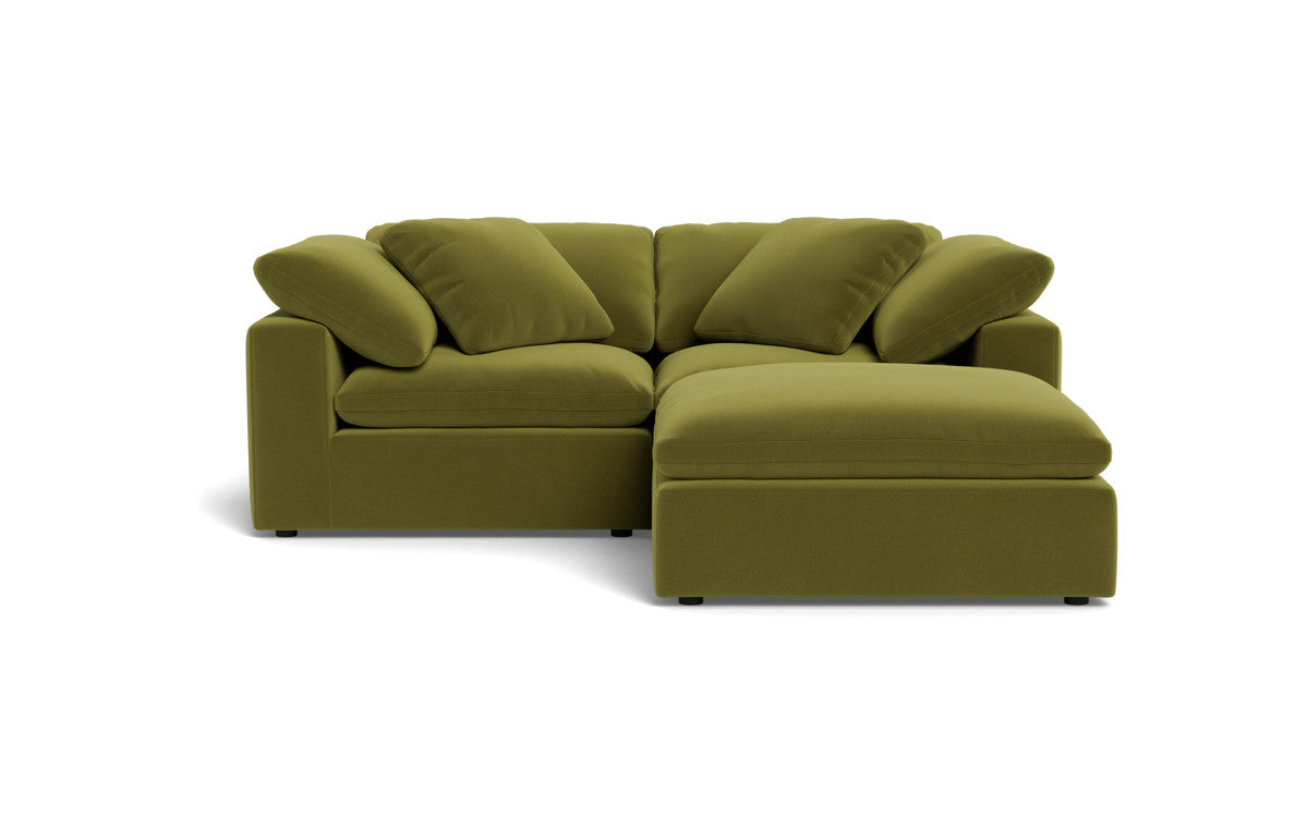 Fluffy 2 Piece Sofa w/Otto - Dream Apple