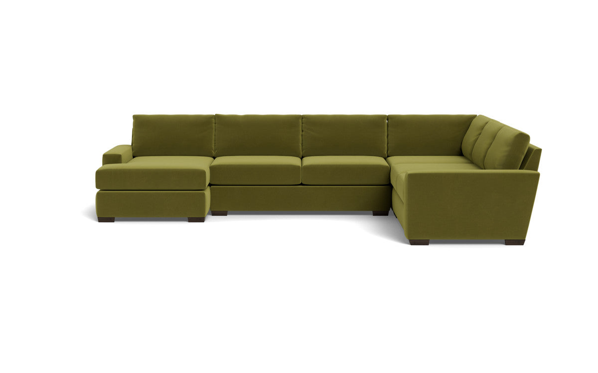 Mas Mesa 162" Deep Corner Sectionals w. Left Chaise - Dream Apple