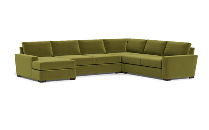 Mas Mesa 162" Deep Corner Sectionals w. Left Chaise - Dream Apple