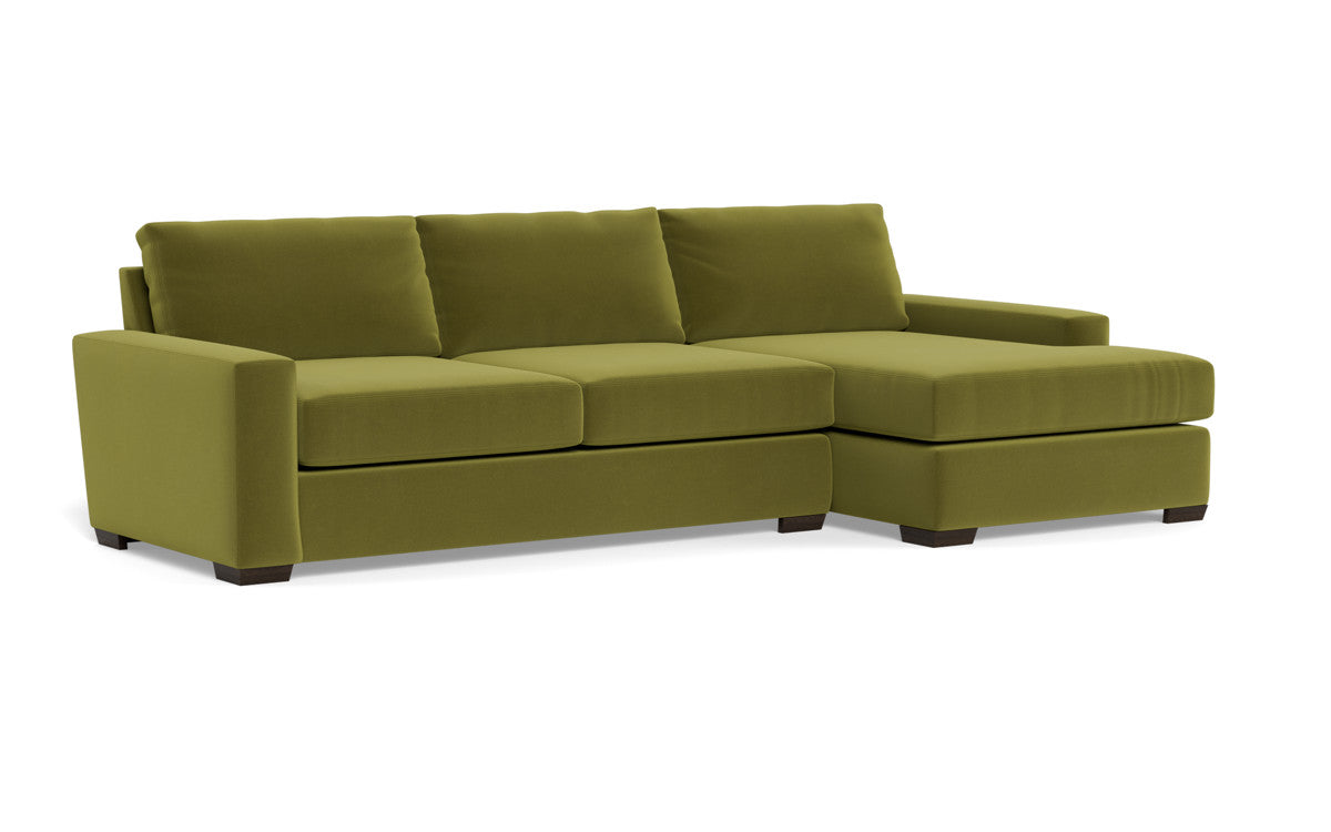 Mas Mesa 123" Deep Right Chaise Sectional - Dream Apple