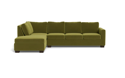 Track 121" Left Chaise Sectional - Dream Apple