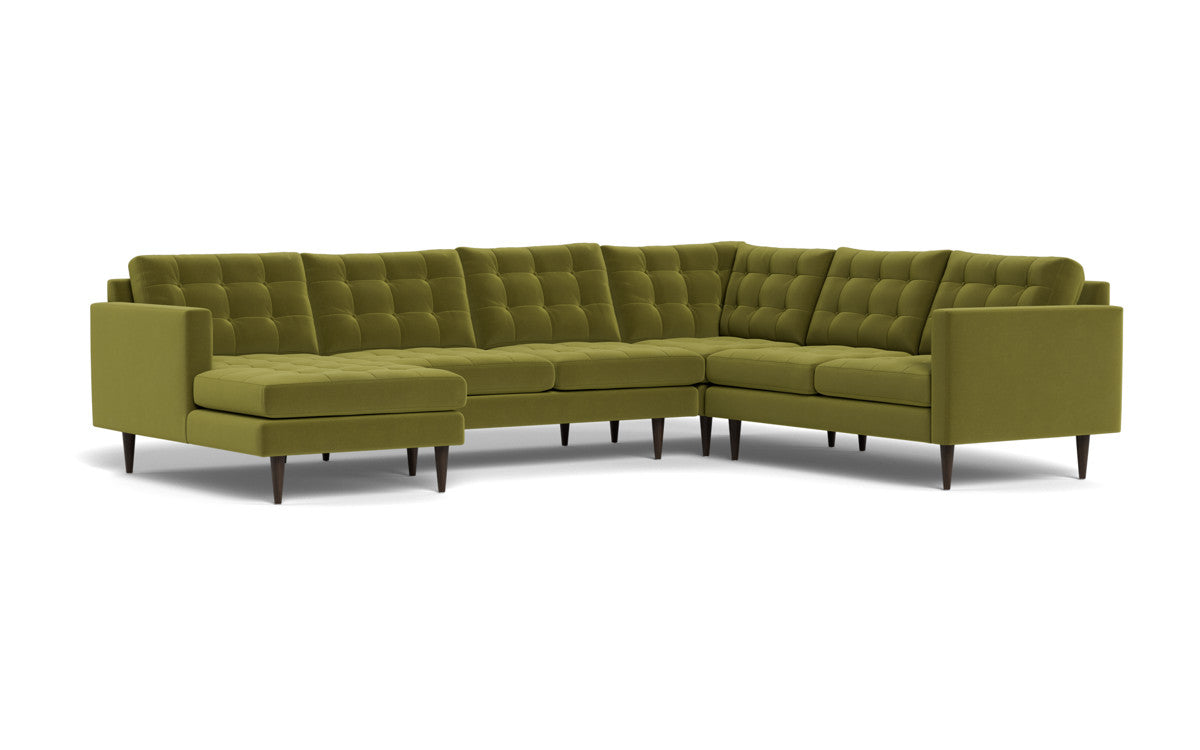Wallace 131" Corner Sectionals w. Left Chaise - Dream Apple