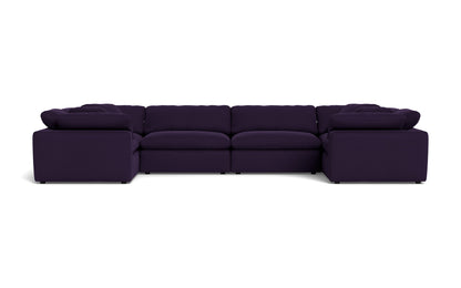 Fluffy 4 Corner U Sectional