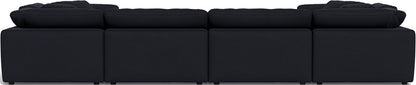 Fluffy 4 Corner U Sectional - Dream Onyx