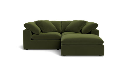 Fluffy 2 Piece Sofa w/Otto - Dream Olive