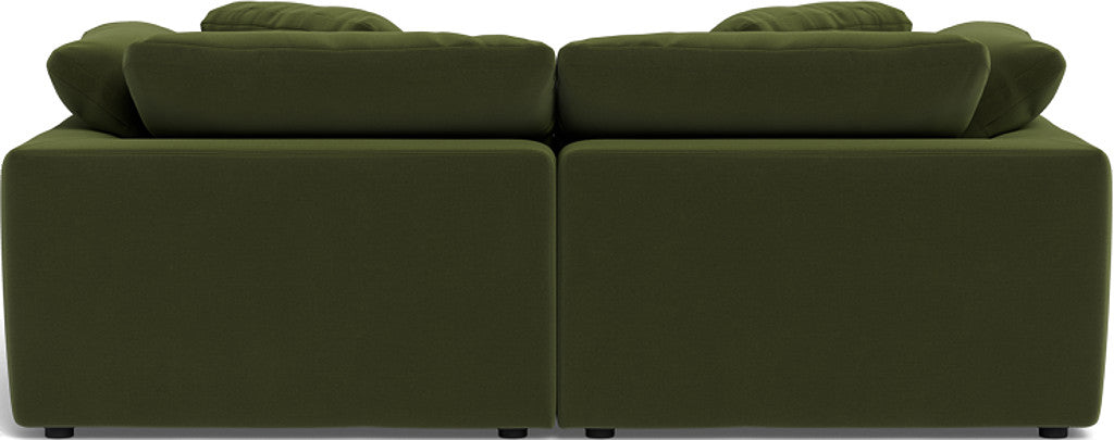 Fluffy 2 Piece Sofa w/Otto - Dream Olive