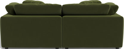 Fluffy 2 Piece Sofa w/Otto - Dream Olive