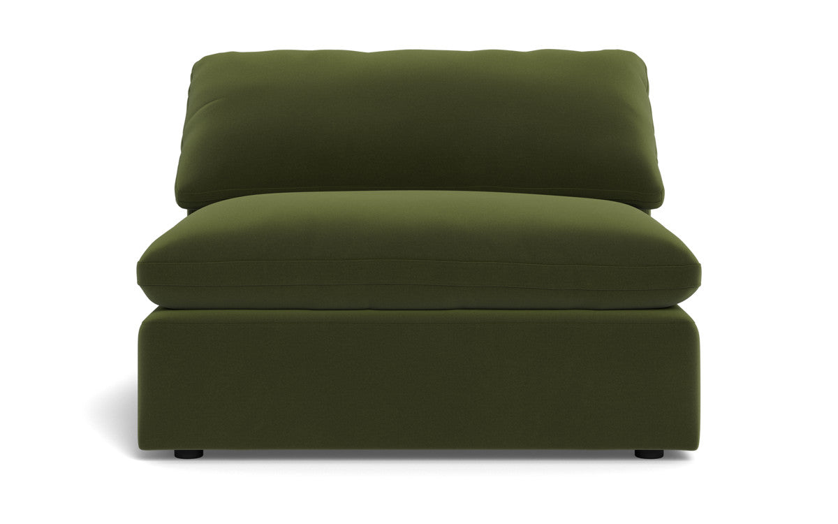 Fluffy Armless Chair - Dream Olive