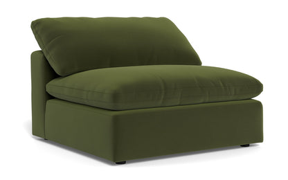 Fluffy Armless Chair - Dream Olive