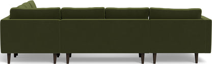 Ladybird 133" Corner Sectional with Left Chaise - Dream Olive