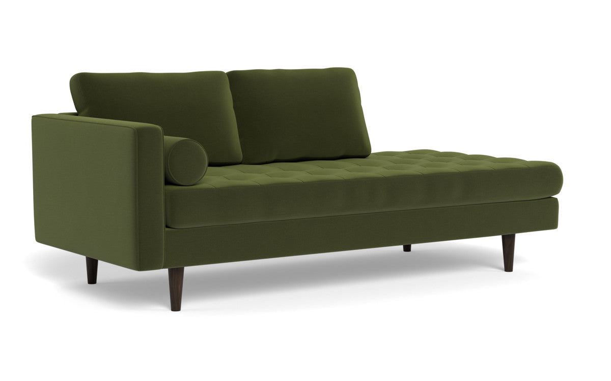 Ladybird 82" LAF Stand Alone Chaise - Dream Olive