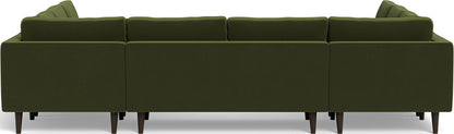 Ladybird 134" U Sectional - Dream Olive