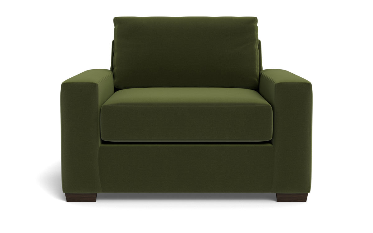 Mas Mesa 52" Deep Arm Chair - Dream Olive