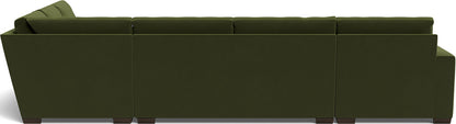 Mas Mesa 162" Deep Corner Sectionals w. Left Chaise - Dream Olive