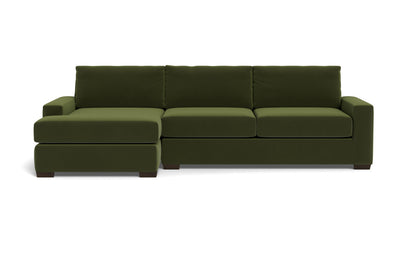 Mas Mesa 123" Deep Left Chaise Sectional - Dream Olive