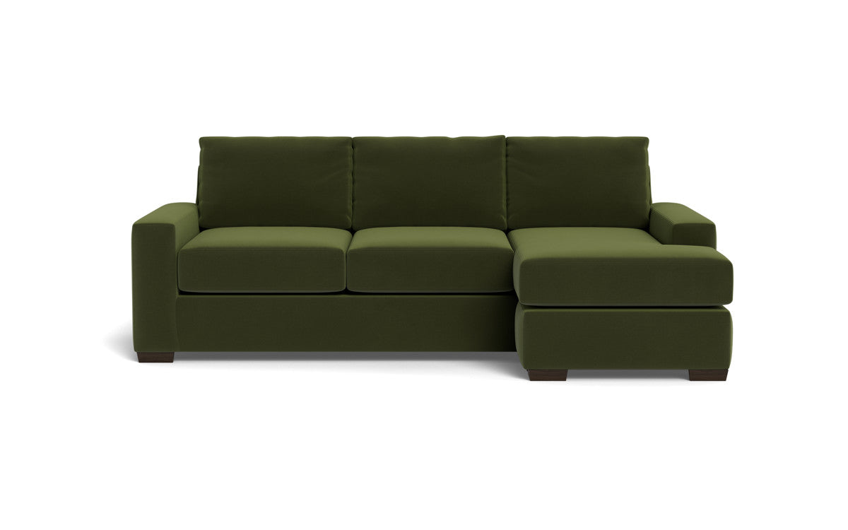 Mas Mesa 101" Deep Reversible Sofa Chaise - Dream Olive