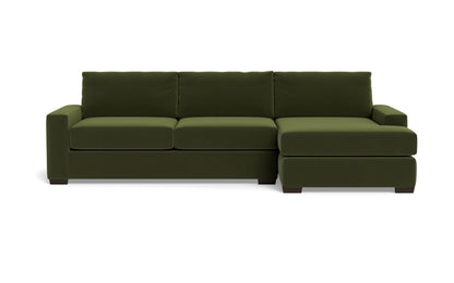 Mas Mesa 123" Deep Right Chaise Sectional - Dream Olive