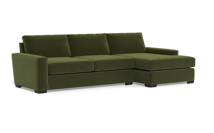 Mas Mesa 123" Deep Right Chaise Sectional - Dream Olive