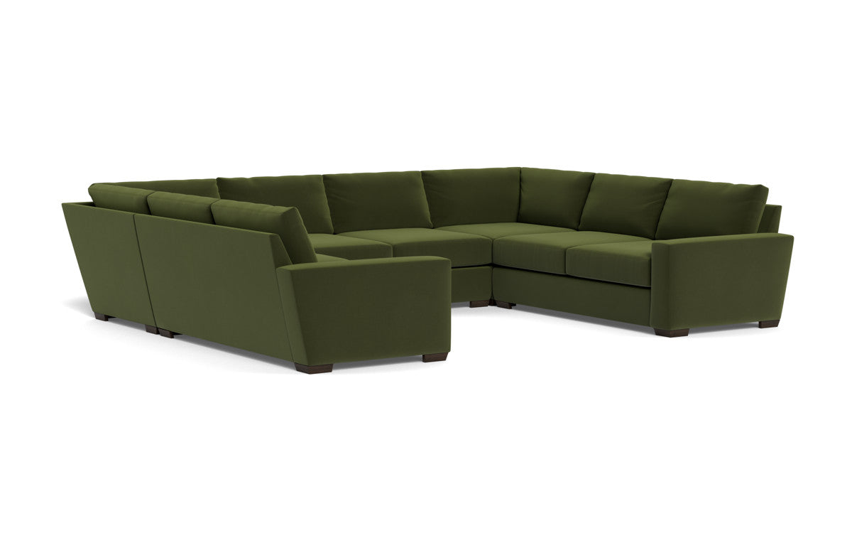 Mas Mesa 166" Deep Condo U Sectional - Dream Olive