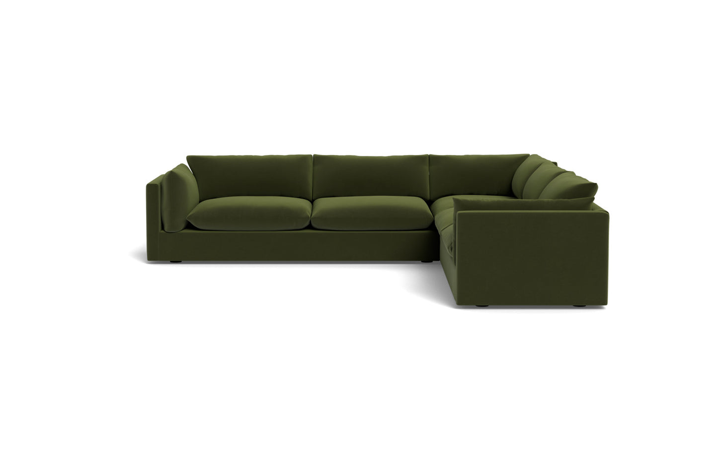 SoCo 124" Corner Sectional - Dream Olive