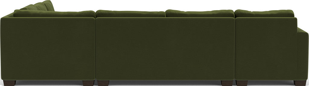 Track 141" Corner Sectionals W. Full Sleeper & Left Chaise - Dream Olive