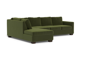 Track 121" Left Chaise Sectional - Dream Olive