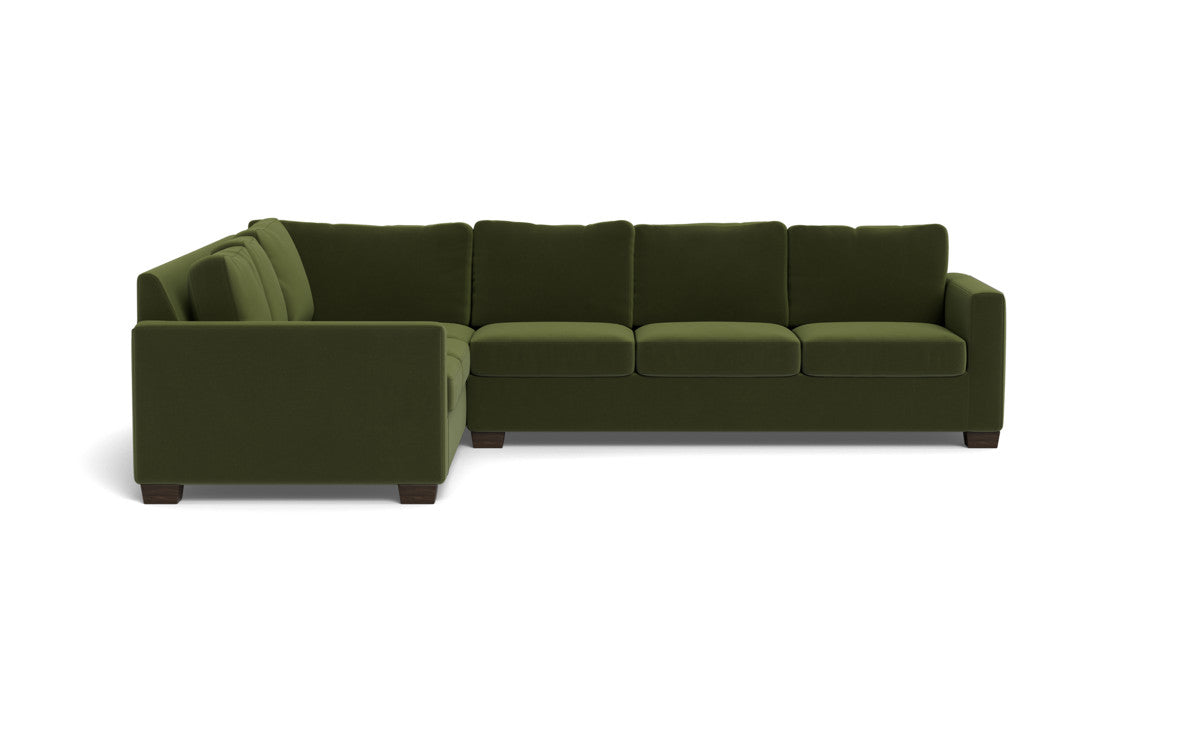 Track 121" Left Corner Sectional - Dream Olive