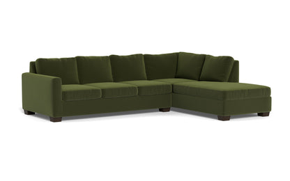 Track 121" Right Chaise Sectional - Dream Olive