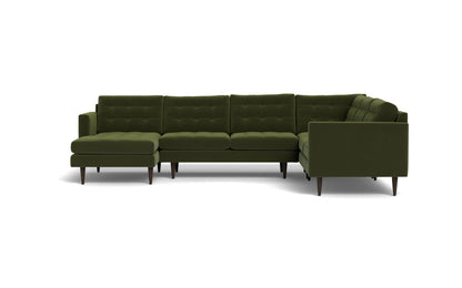 Wallace 131" Corner Sectionals w. Left Chaise - Dream Olive