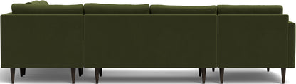 Wallace 131" Corner Sectionals w. Left Chaise - Dream Olive