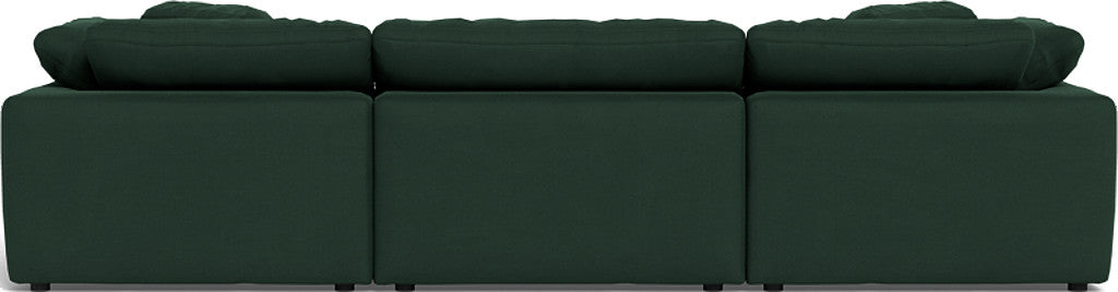 Fluffy 3 Piece Sofa W/Double Ottoman - Dream Forest