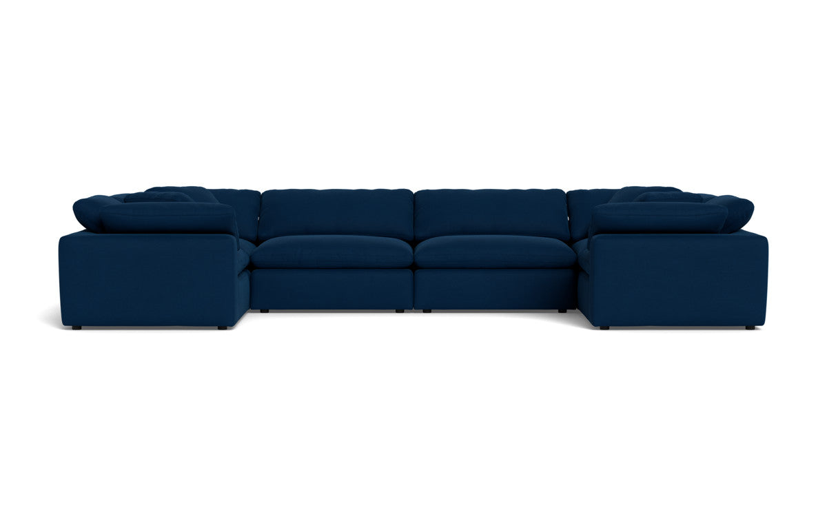 Fluffy 4 Corner U Sectional - Dream Eclipse