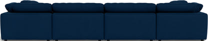 Fluffy 4 Piece Sectional W/Double Otto - Dream Eclipse