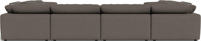 Fluffy 4 Corner U Sectional - Toscana Otter