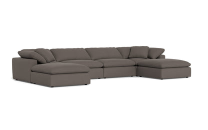 Fluffy 4 Piece Sectional W/Double Otto - Toscana Otter