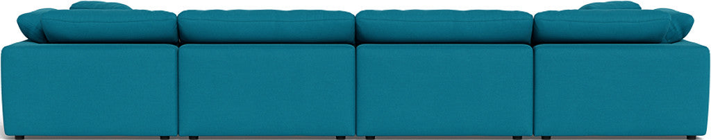 Fluffy 4 Piece Sectional W/Double Otto - Dream Pool