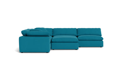 Fluffy 5 Piece Sectional W/Ottoman - Dream Pool